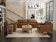 International Furniture Direct Samba Cognac Sofa-5