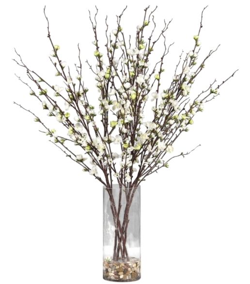 Uttermost® Quince Blossoms Cream Silk Centerpiece-0