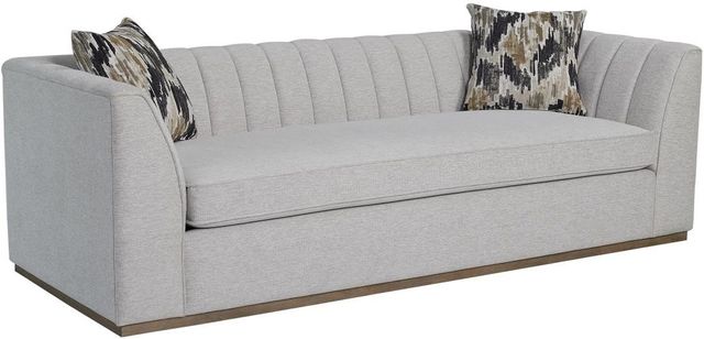 Bernards Elure Gray Channel Sofa-0