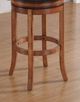 American Woodcrafters Provence Black/Light Oak 34" Barstool-4