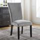 Furniture of America® Kian 2-Piece Black/Light Gray Side Chair Set-3