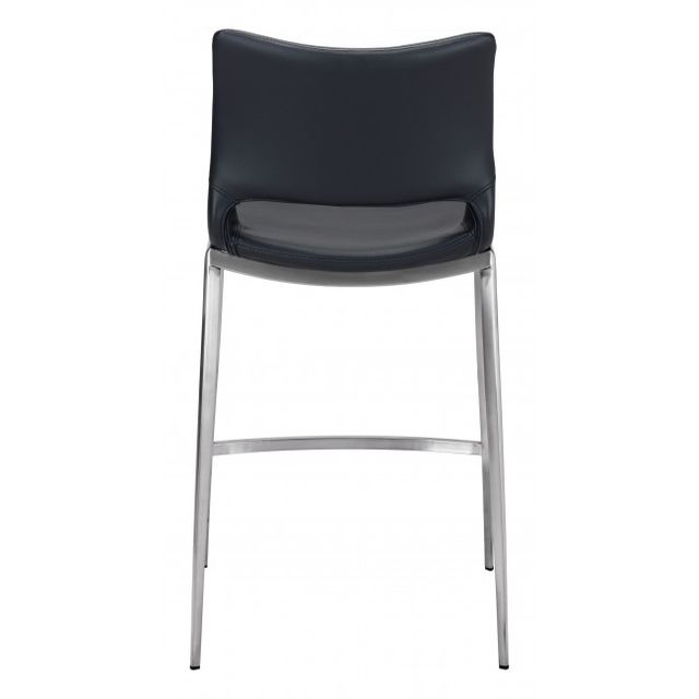 Zuo® Modern Ace Black/Silver Counter Chair-3