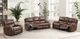 Furniture of America® Tepic Brown Manual Reclining Loveseat-1