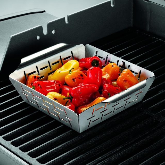 Weber® Stainless Steel Deluxe Grilling Basket-2