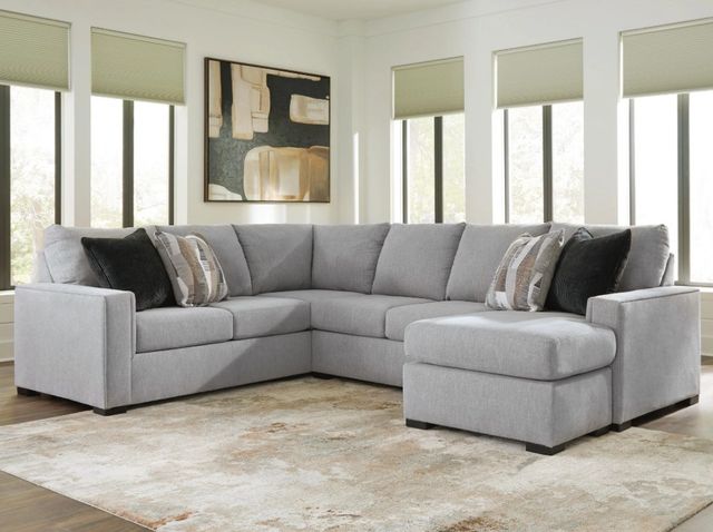 Benchcraft® Lakepoint 2-Piece Nickel Right-Arm Facing Sectional and Chaise-1