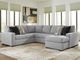 Benchcraft® Lakepoint 2-Piece Nickel Right-Arm Facing Sectional and Chaise-1