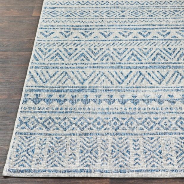 Surya Eagean Blue/Taupe 4'x6' Area Rug-1