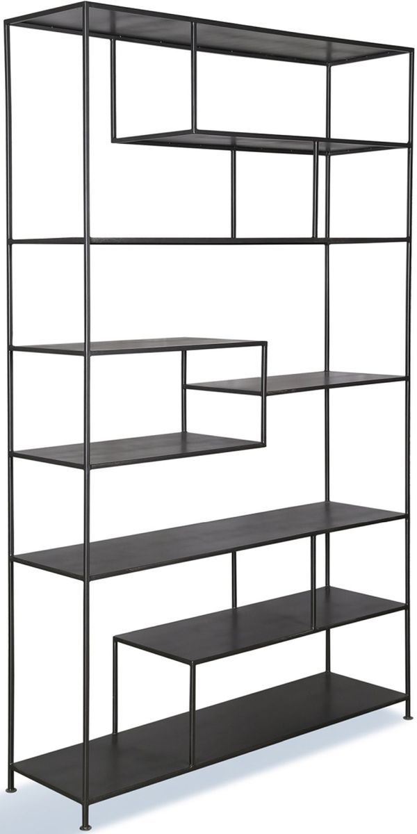 Parker House® Crossings Serengeti Sandblasted Fossil Grey Bookcase-0
