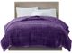Olliix by Madison Park Coleman Purple Full/Queen Reversible Down Alternative Blanket-3