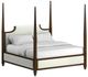 A.R.T. Furniture® Eave Hazelnut/White Queen Upholstered Poster Bed-0