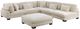 Homelegance® Traverse 2-Piece Plush Beige 135" Modular Sectional with Ottoman-0