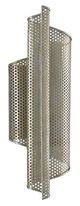 Currey & Company Penfold Contemporary Silver Leaf/Painted Contemporary Silver Left Wall Sconce-1