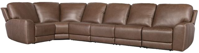 Hooker® Furniture SS Torres 6-Piece Sorrento Mocha L-Shape Power Reclining Sectional-0
