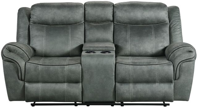 Elements International Sorrento 3-Piece Charcoal Living Room Seating Set-2