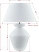 Forty West Lauren White Table Lamp-1