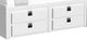 Elements International Cali Kids White Twin Wall Bed-1