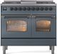 Ilve® Nostalgie II Series 40" Blue Grey Pro Style Dual Fuel Range-0