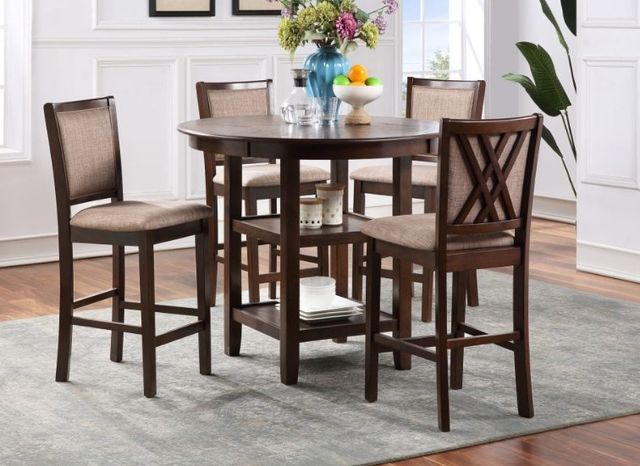 New Classic® Home Furnishings Amy 2-Piece Cherry Counter Stool-1