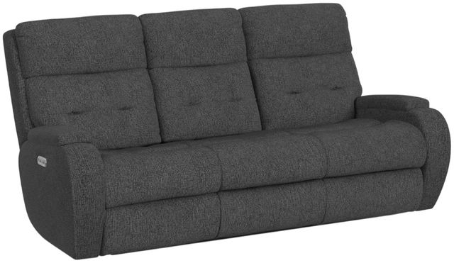 Flexsteel® Customizable Strait Power Reclining Sofa with Power Headrests-0