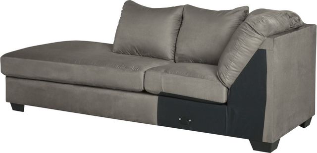 Signature Design by Ashley® Darcy 2-Piece Cobblestone Left-Arm Facing Sofa Sectional and Chaise-1