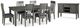 Signature Design by Ashley® Hallanden 8-Piece Gray Dining Room Set-0