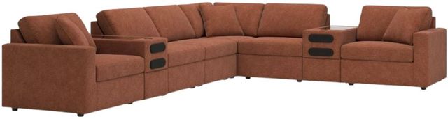 Signature Design by Ashley® Modmax 8-Piece Spice L-Shape Sectional with Audio Console-0