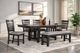 New Classic® Home Furnishings Harrisburg Charcoal Bench-2