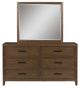 Benchcraft® Lelander Brown Dresser and Mirror-1