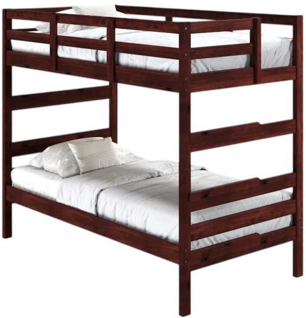 Donco Kids Promo Shaker Cappuccino Youth Twin/Twin Bunkbed-0