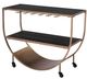 Zuo® Modern Bechet Black/Brass Bar Cart-3
