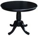 John Thomas Furniture® Dining Essentials Black Round Dining Table-0