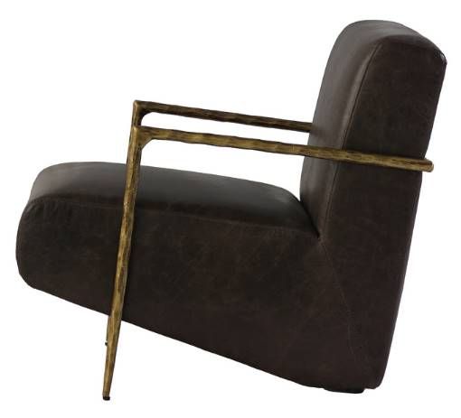 YHD Baya Dark Brown Accent Chair-1