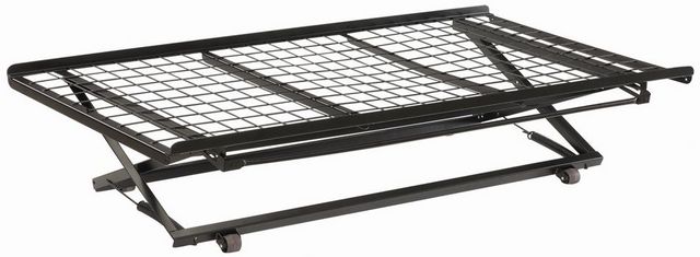 Coaster® Eden Black Pop Up Trundle Bed With Rollers