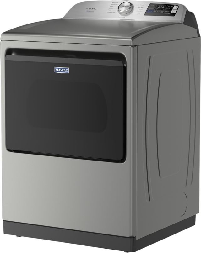 Maytag® 7.4 Cu. Ft. Classic Silver Smart Front Load Electric Dryer with Pet Pro Option-2