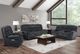 Corinthian Furniture Baker Blue Console Loveseat-1