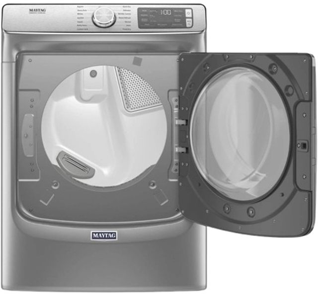 Maytag® 7.3 Cu. Ft. Metallic Slate Front Load Gas Dryer-1