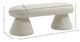 Meridian Furniture Drum Beige Faux Shearling Teddy Fabric Upholstered Bench-3