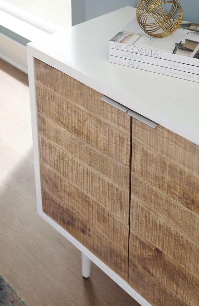 Signature Design by Ashley® Shayland White/Light Brown Accent Cabinet-4
