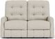 Flexsteel® Devon White Vanilla Reclining Loveseat-1