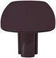 TOV Furniture Zola Burgundy Lacquer Oval Dining Table-4