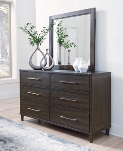 Signature Design by Ashley® Wittland Brown Dresser and Mirror Set-4