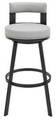Armen Living Lynof Black/Light Grey Barstool-0