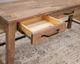 International Furniture Direct Natural Parota Brown Desk-5
