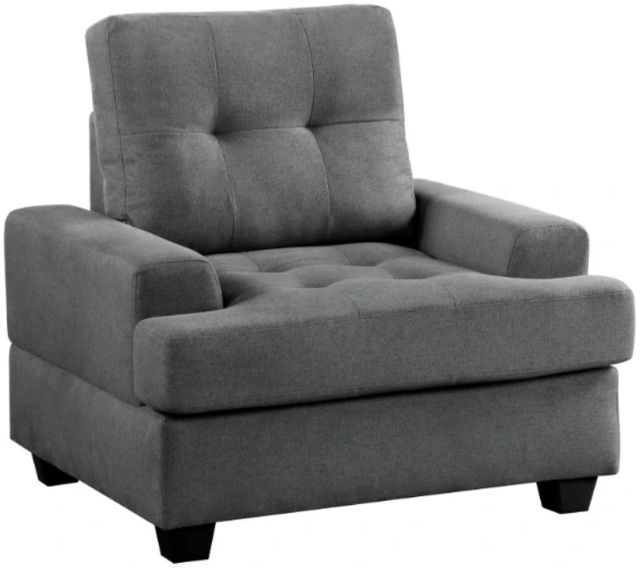 Homelegance® Dunstan Dark Gray Chair-0