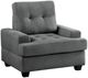 Homelegance® Dunstan Dark Gray Chair-0