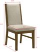 Crown Mark Hollister Beige/Brown Upholstered Dining Side Chair-2