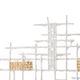 A & B Home Gold/White Medium Wall Decor-3