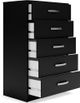 Signature Design by Ashley® Finch Black Chest of Drawers-1