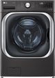 LG Black Steel Front Load Washer & Electric Dryer Laundry Pair-1