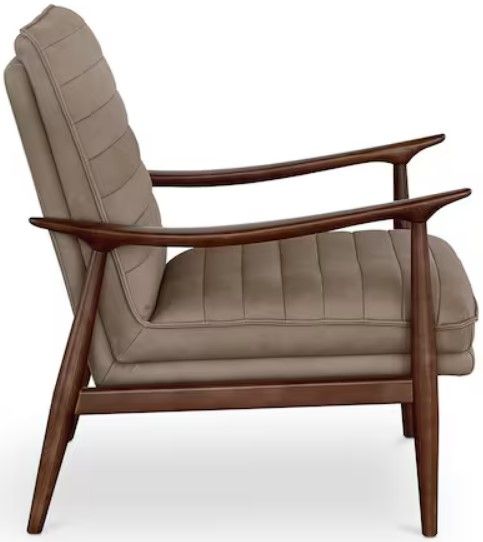 Bassett® Furniture Ellis Leather Beige Accent Chair-2